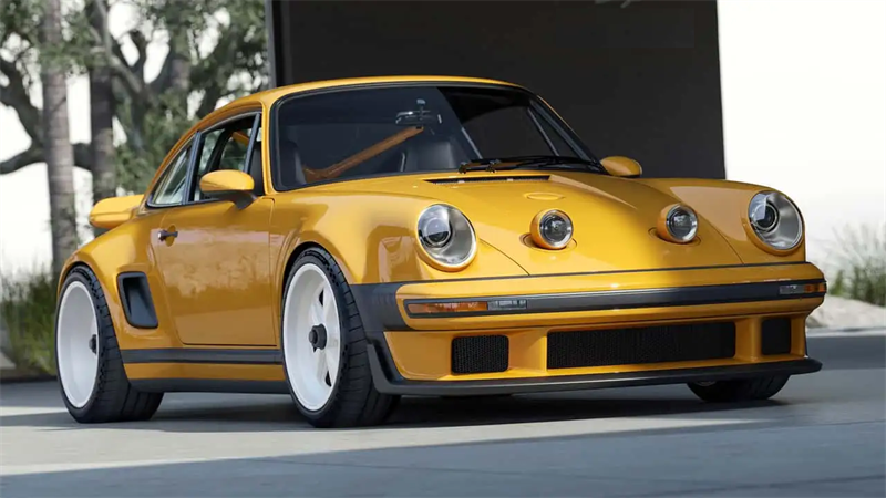 إحداث ثورة في الأناقة: بورش 911 Carrera Coupe أعيد تصورها من قبل Singer مع LED المتقدم في المصابيح الأمامية لمجرض ومصابيح الأمامية النيون للسيارات